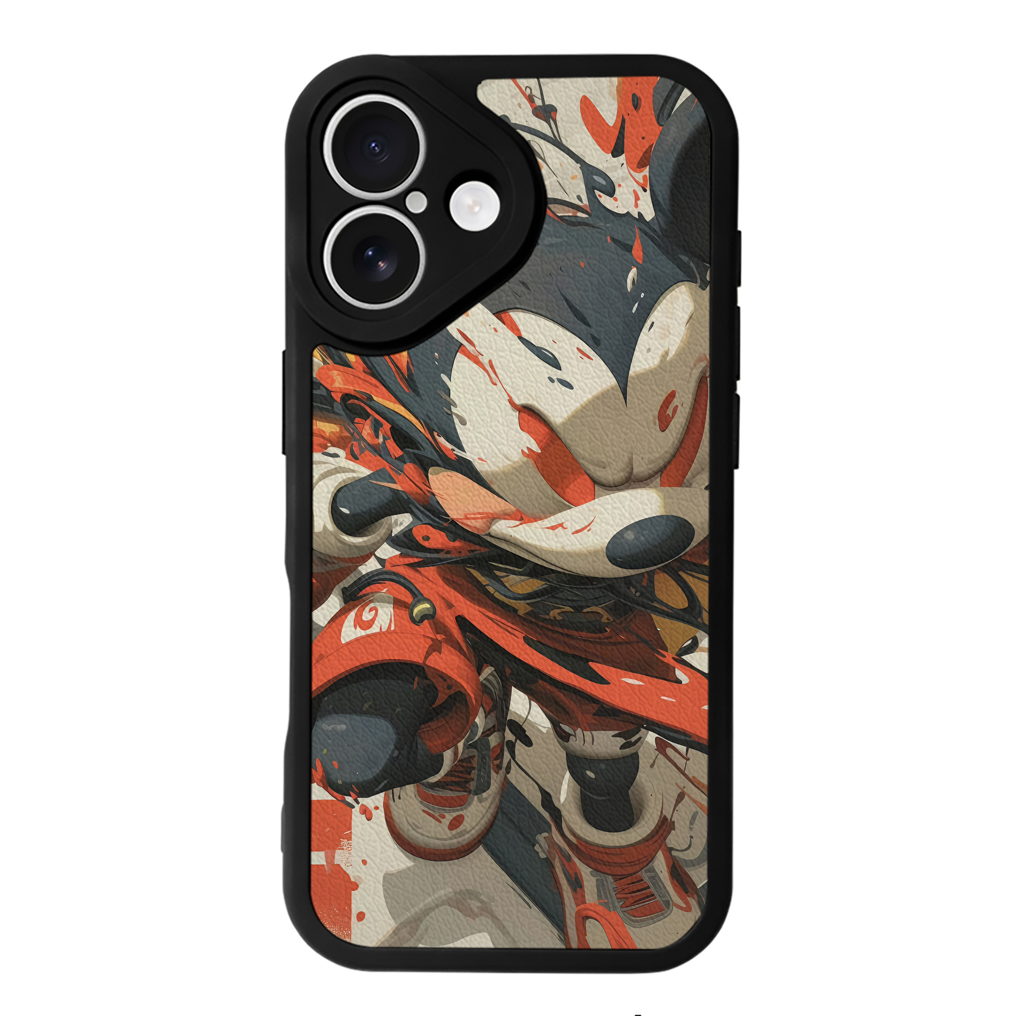 （画像用） ミッキーマウス Mickey Mouse 【iPhone 16シリーズ対応】シリコンスマホケース（レザー調） 材質：シリコン